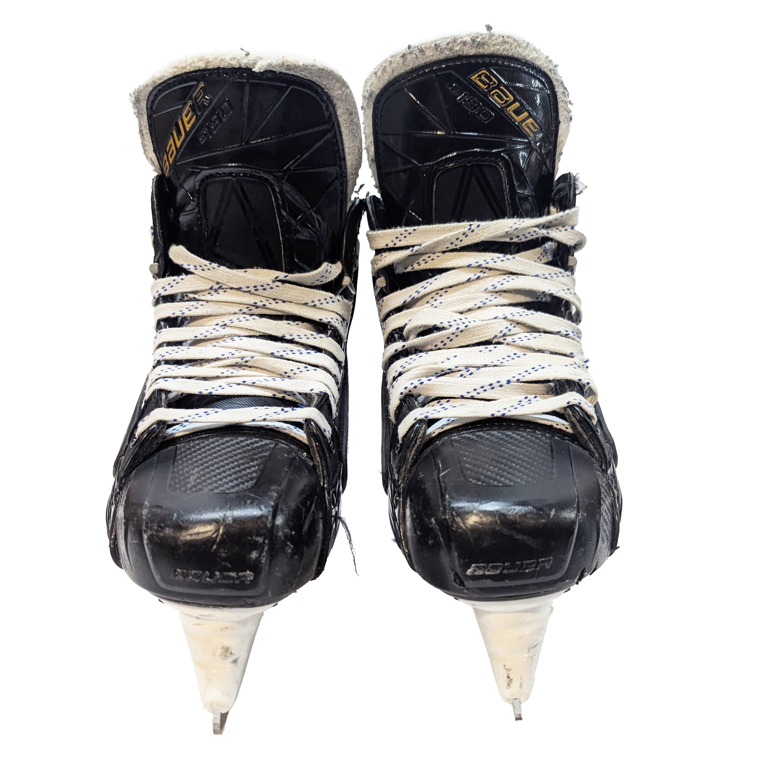 Bauer Supreme Mach - Patins de hockey NCAA Pro Stock d'occasion avec bloqueur de tirs - Taille 6